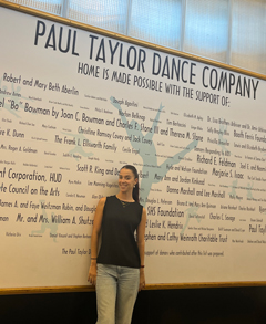 Anna Stribrny ’24 at Paul Taylor Dance Company, New York City 