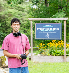 Benjamin Rodis '25 at Camp Stomping Ground