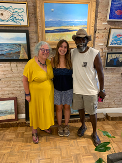 Julia Hess ’26 in the gallery