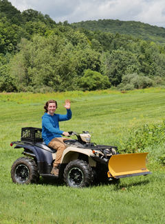 Malcolm Ash ’25 at The Coop in Rupert, Vermont