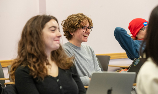 Students in the class My Therapist is a Robot: Technology and Psychotherapy