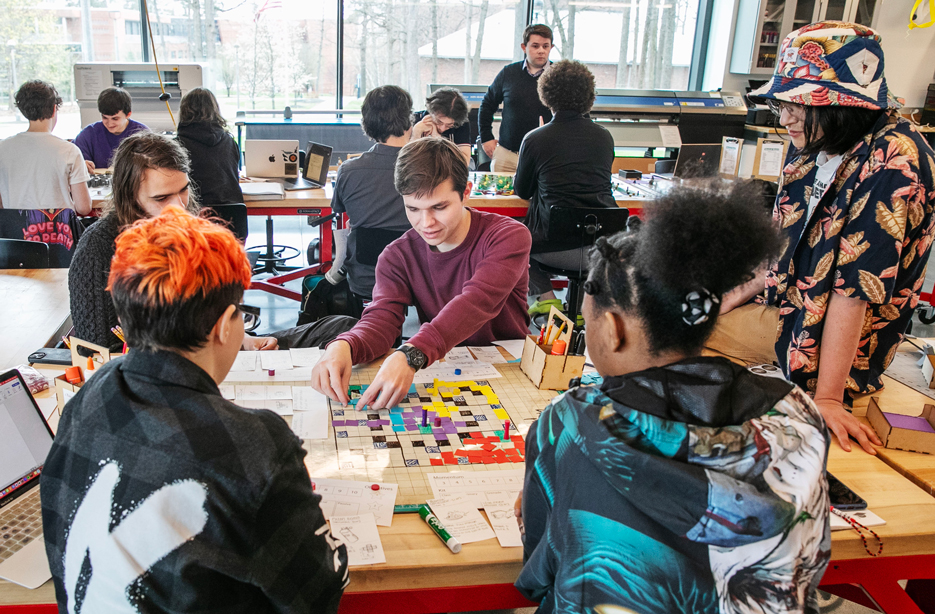Tabletop Game Design course in the Schupf Family IdeaLab